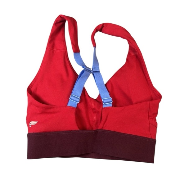 Fabletics All Day Everyday Red and Blue X Back Sports Bra XXS - Picture 10 of 11